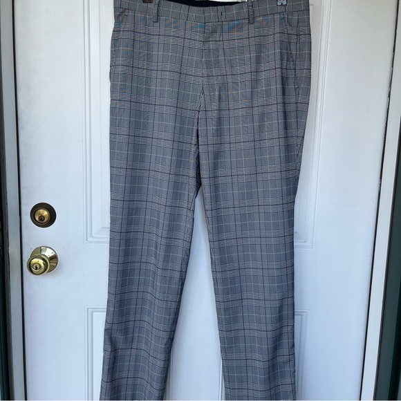 •INC International Concepts• Women's Slim Fit Plaid Pants - Size 32 - Picture 1 of 9